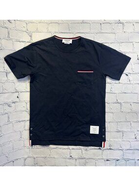 Thom Browne New York Navy Patch Pocket T-shirt